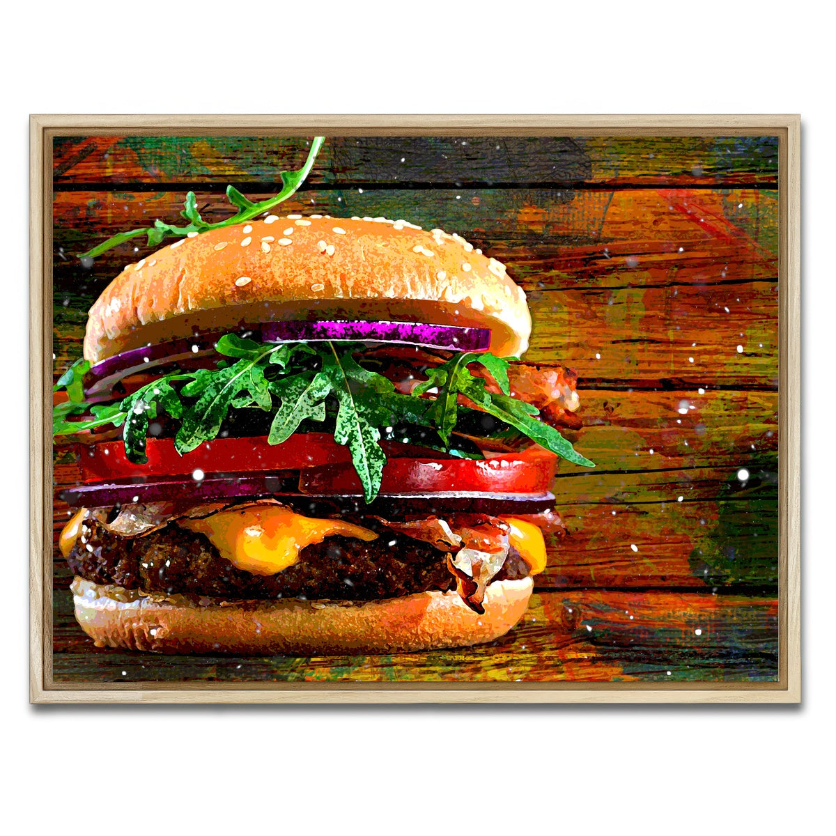 AUTO-MOCKUP WHITE | Hamburger | 1 Piece | Natural Framed Canvas | group=4x3