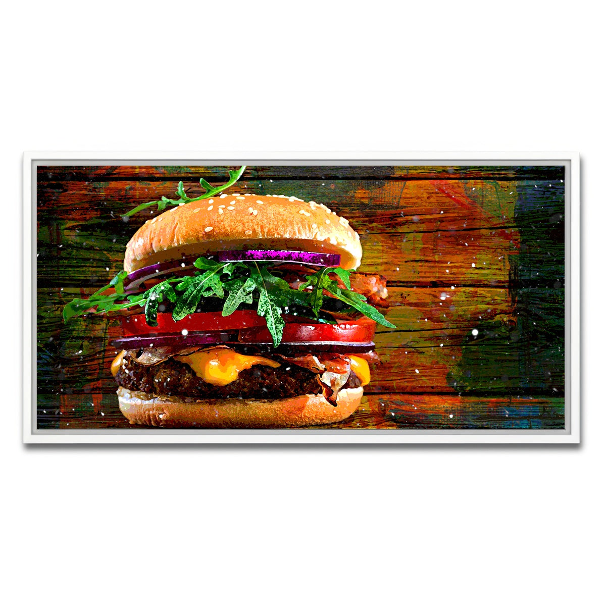 AUTO-MOCKUP WHITE | Hamburger | 1 Piece | White Framed Canvas | group=2x1