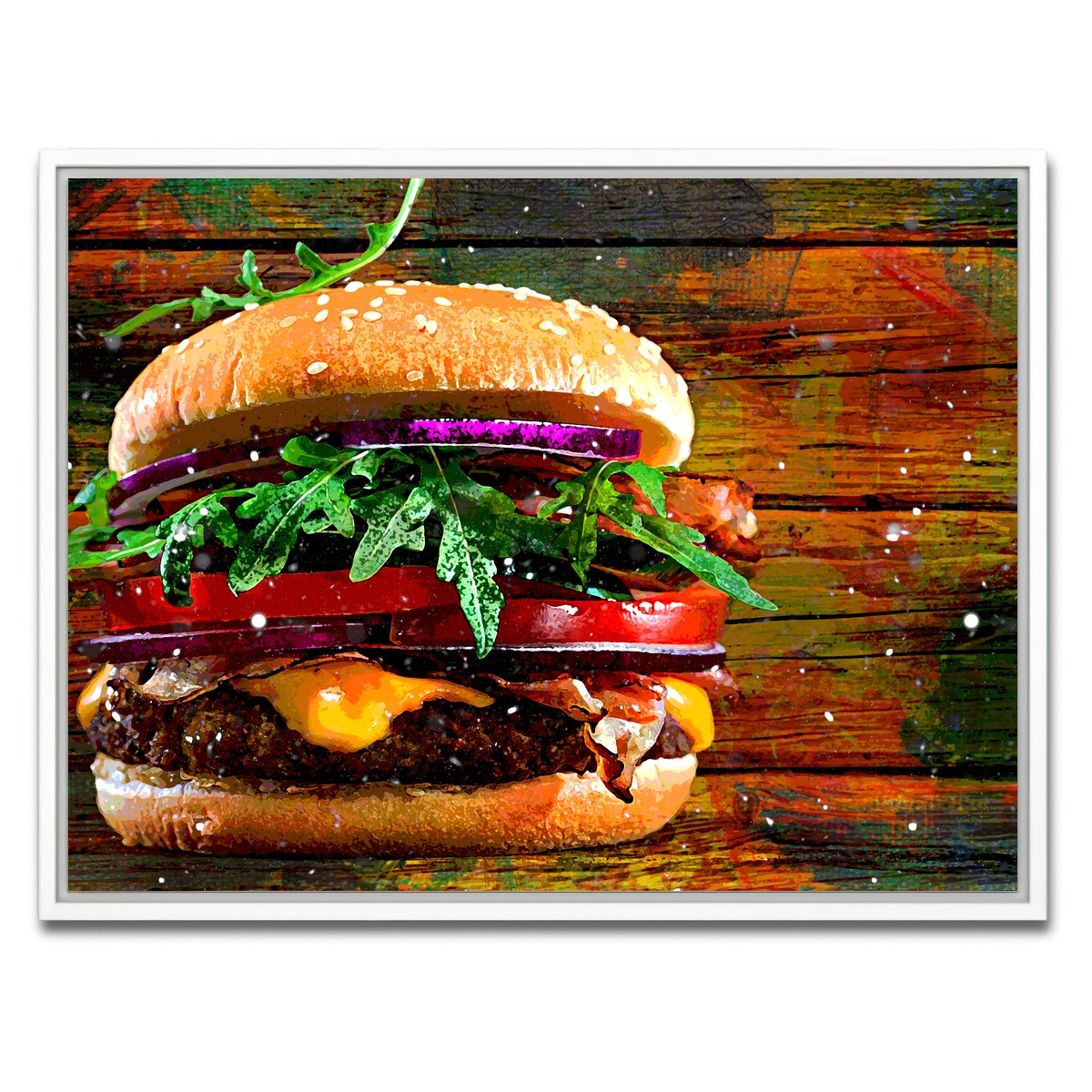 AUTO-MOCKUP WHITE | Hamburger | 1 Piece | White Framed Canvas | group=4x3