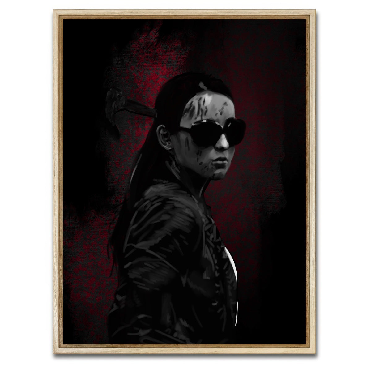 AUTO-MOCKUP WHITE | Hammer Girl | 1 Piece | Natural Framed Canvas | group=3x4