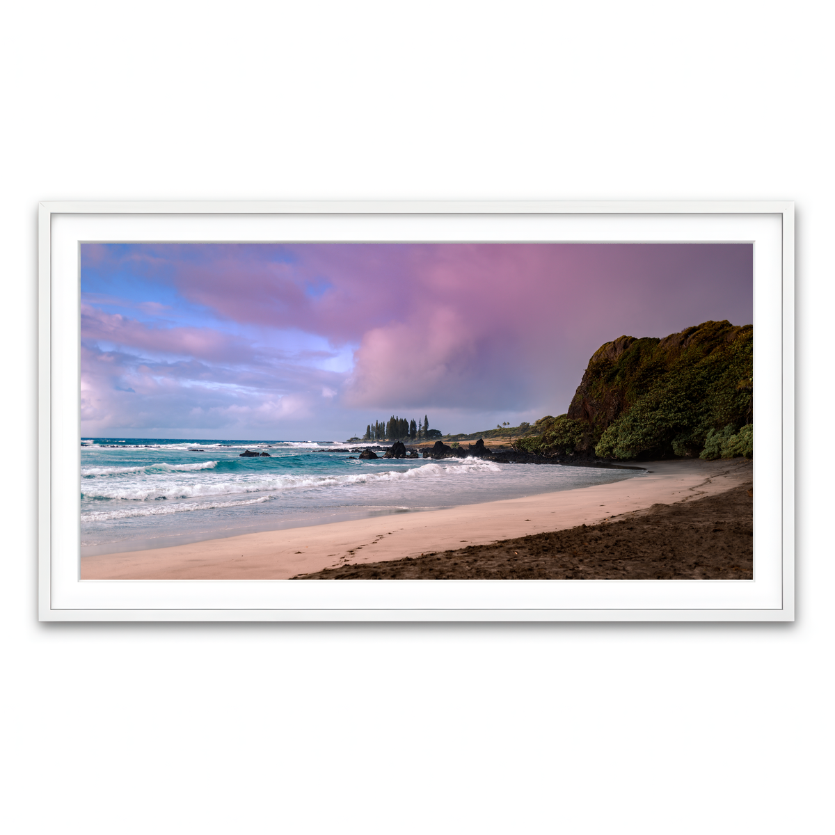 Framed Print 2x1 White