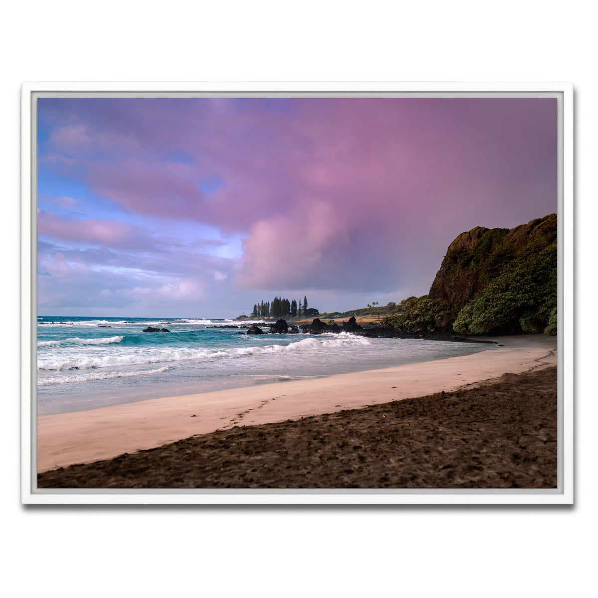 AUTO-MOCKUP WHITE | Hamoa Sunrise | 1 Piece | White Framed Canvas | group=4x3