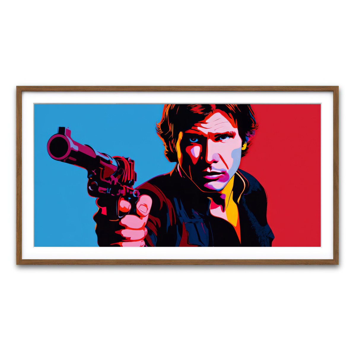 Framed Print 2x1 Walnut