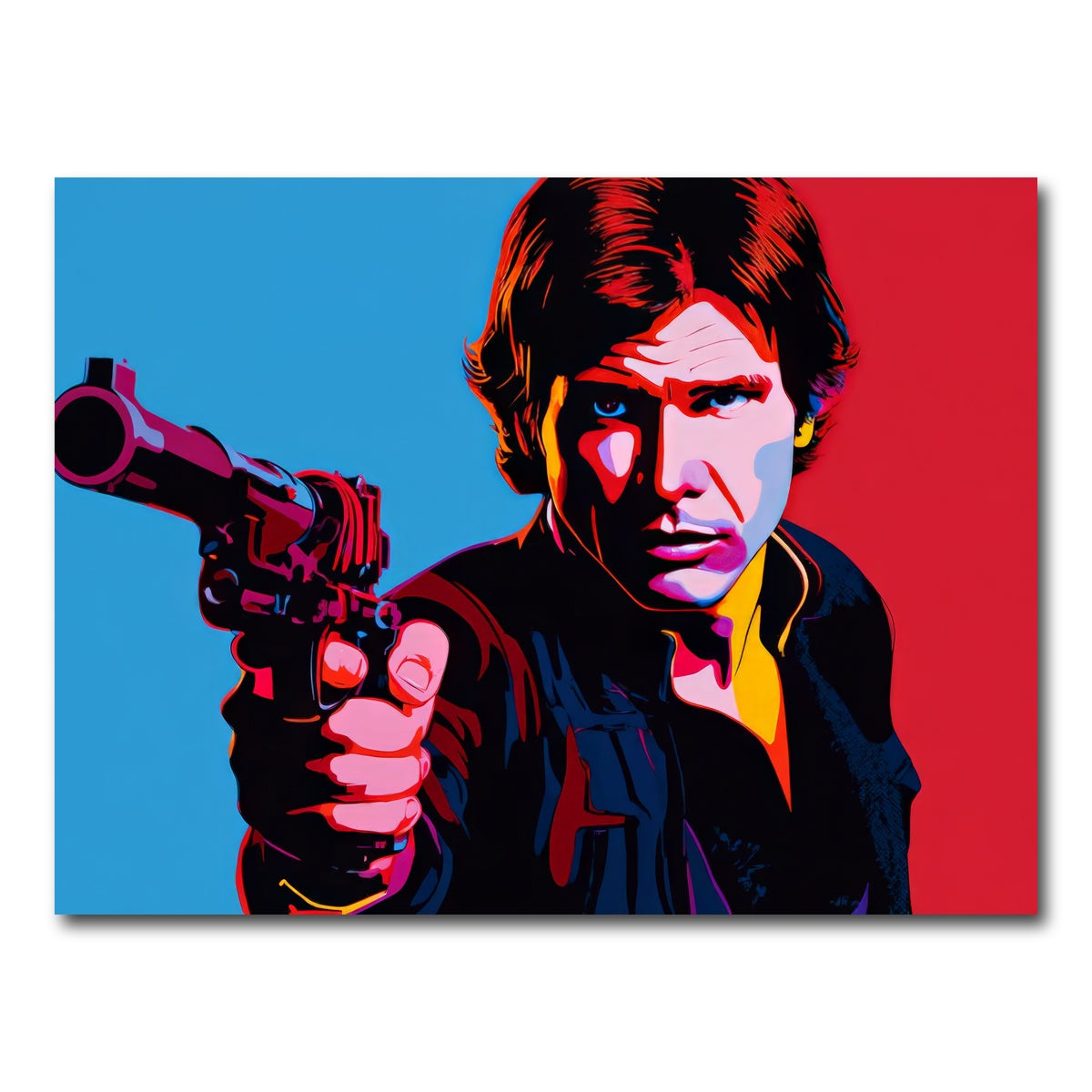 AUTO-MOCKUP WHITE | Han Solo Gun | 1 Piece | Gallery Wrap Canvas | group=4x3