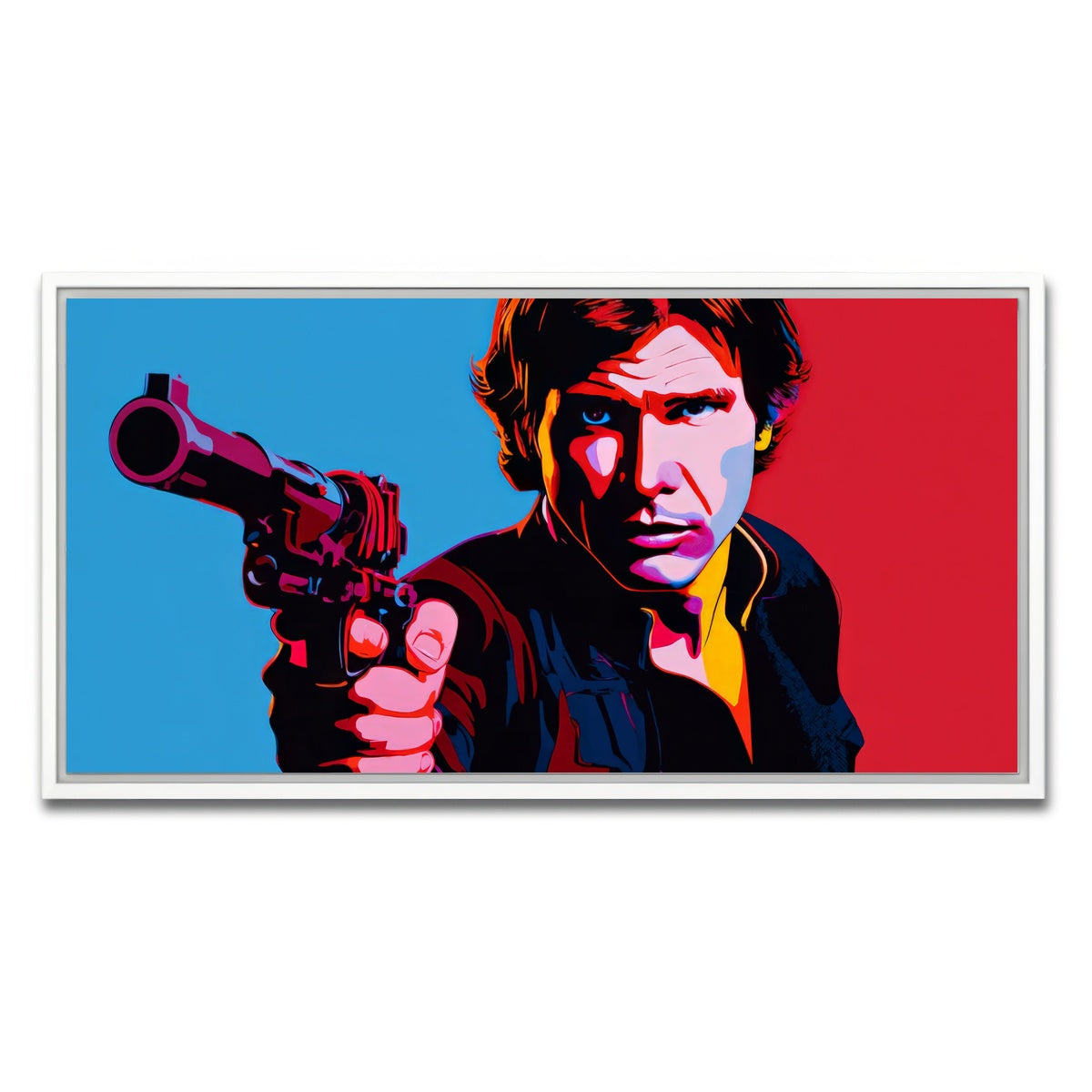 AUTO-MOCKUP WHITE | Han Solo Gun | 1 Piece | White Framed Canvas | group=2x1