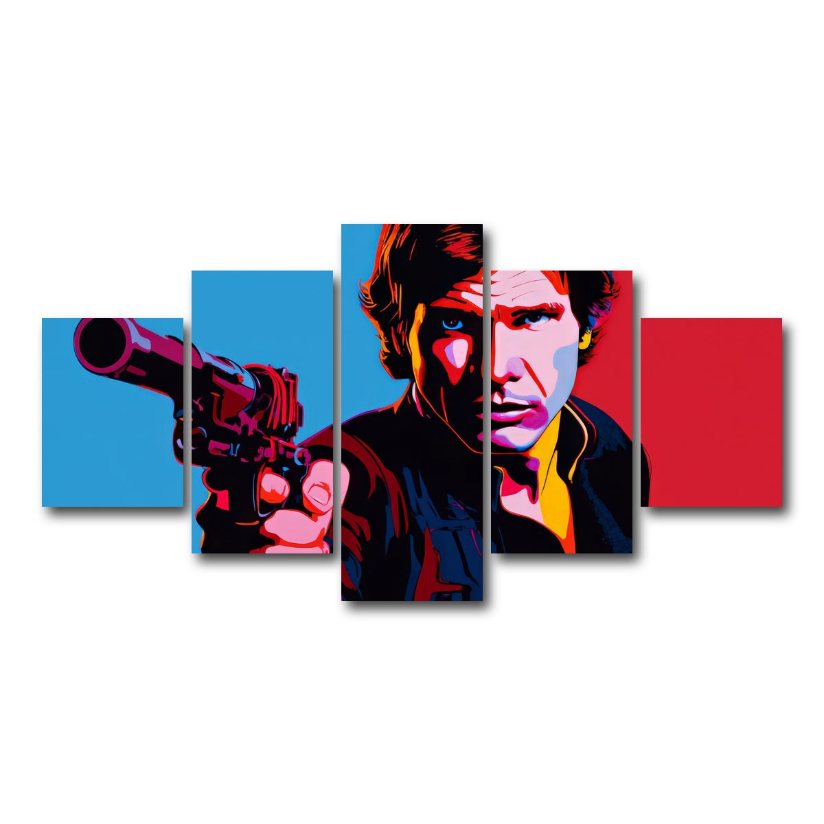 AUTO-MOCKUP WHITE | Han Solo Gun | 5 Piece | Gallery Wrap Canvas | group=5_short