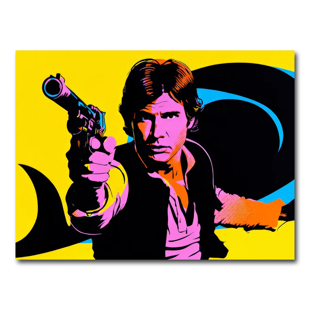 AUTO-MOCKUP WHITE | Han Solo Retro | 1 Piece | Gallery Wrap Canvas | group=4x3