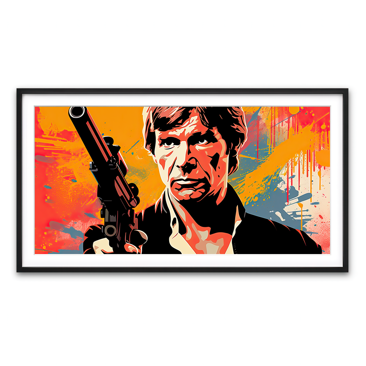 Framed Print 2x1 Black