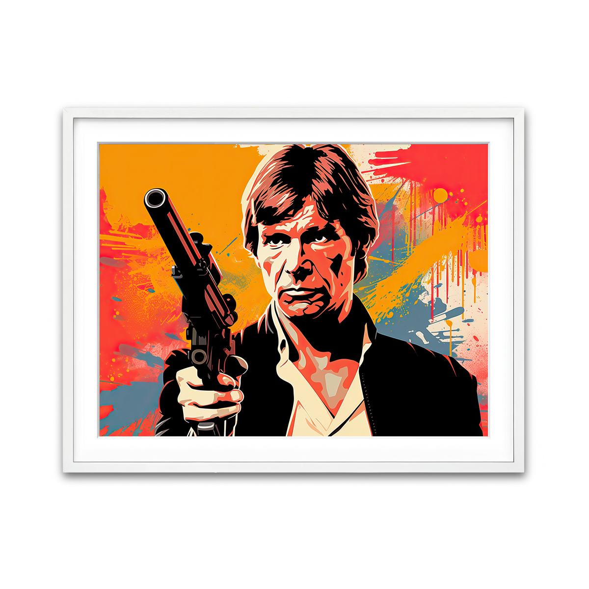 Framed Print 4x3 White