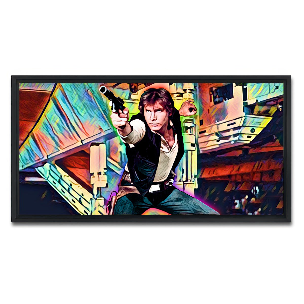 AUTO-MOCKUP WHITE | Han Solo | 1 Piece | Black Framed Canvas | group=2x1