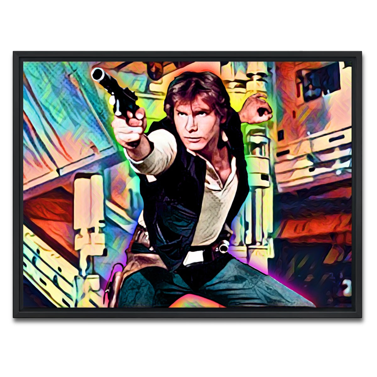 AUTO-MOCKUP WHITE | Han Solo | 1 Piece | Black Framed Canvas | group=4x3