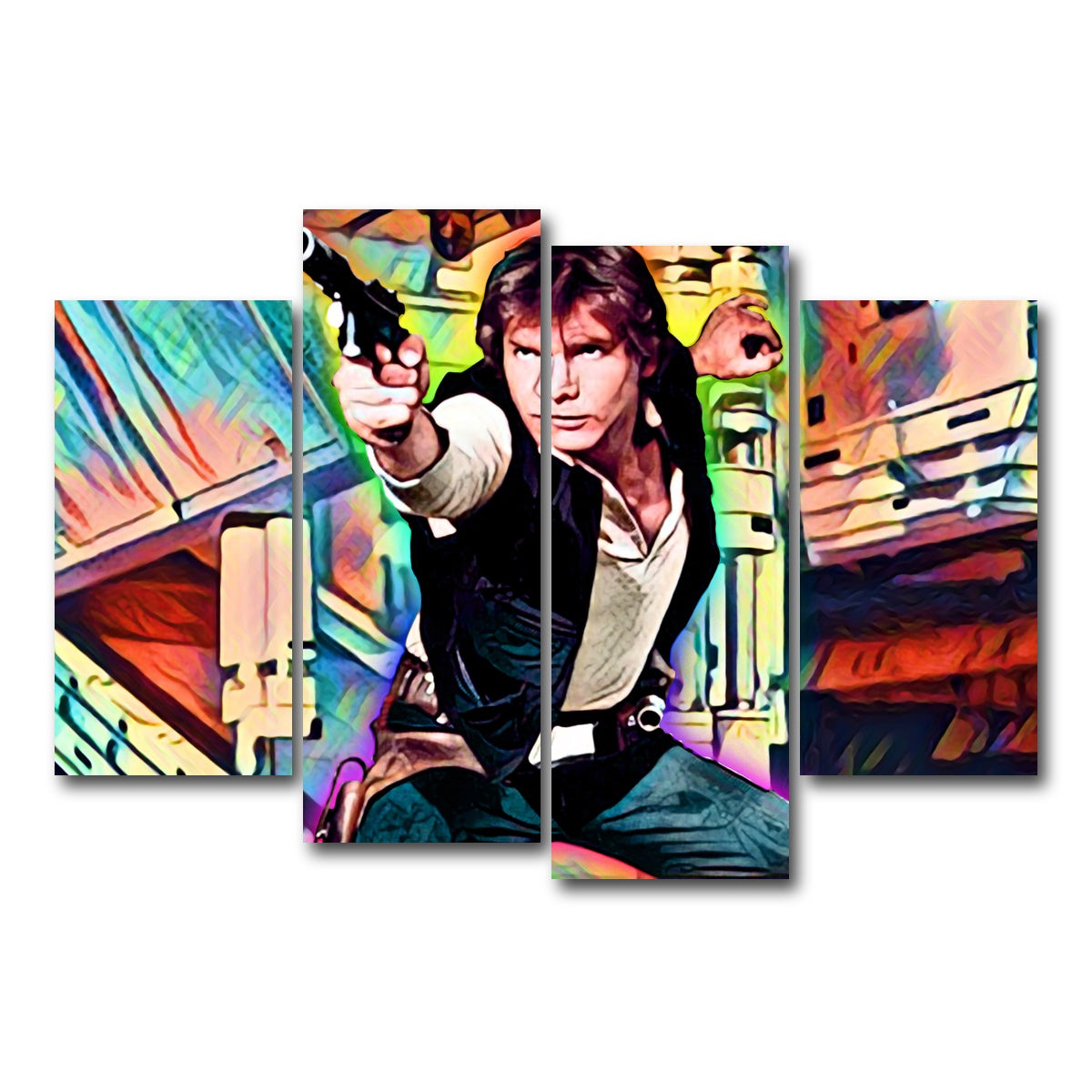 AUTO-MOCKUP WHITE | Han Solo | 4 Piece | Gallery Wrap Canvas | group=4_short