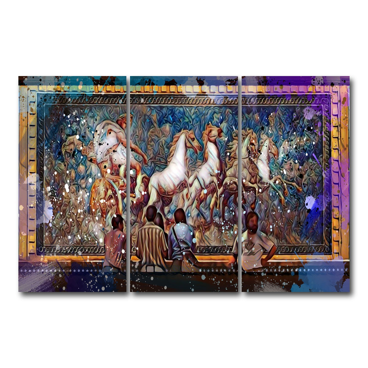 AUTO-MOCKUP WHITE | Hangover | 3 Piece | Gallery Wrap Canvas | group=12x24