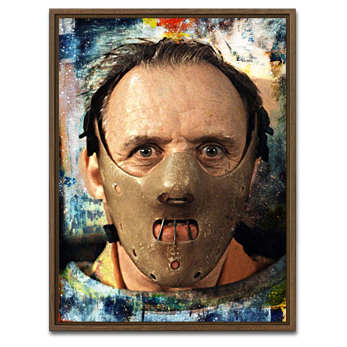 AUTO-MOCKUP WHITE | Hannibal | 1 Piece | Walnut Framed Canvas | group=3x4