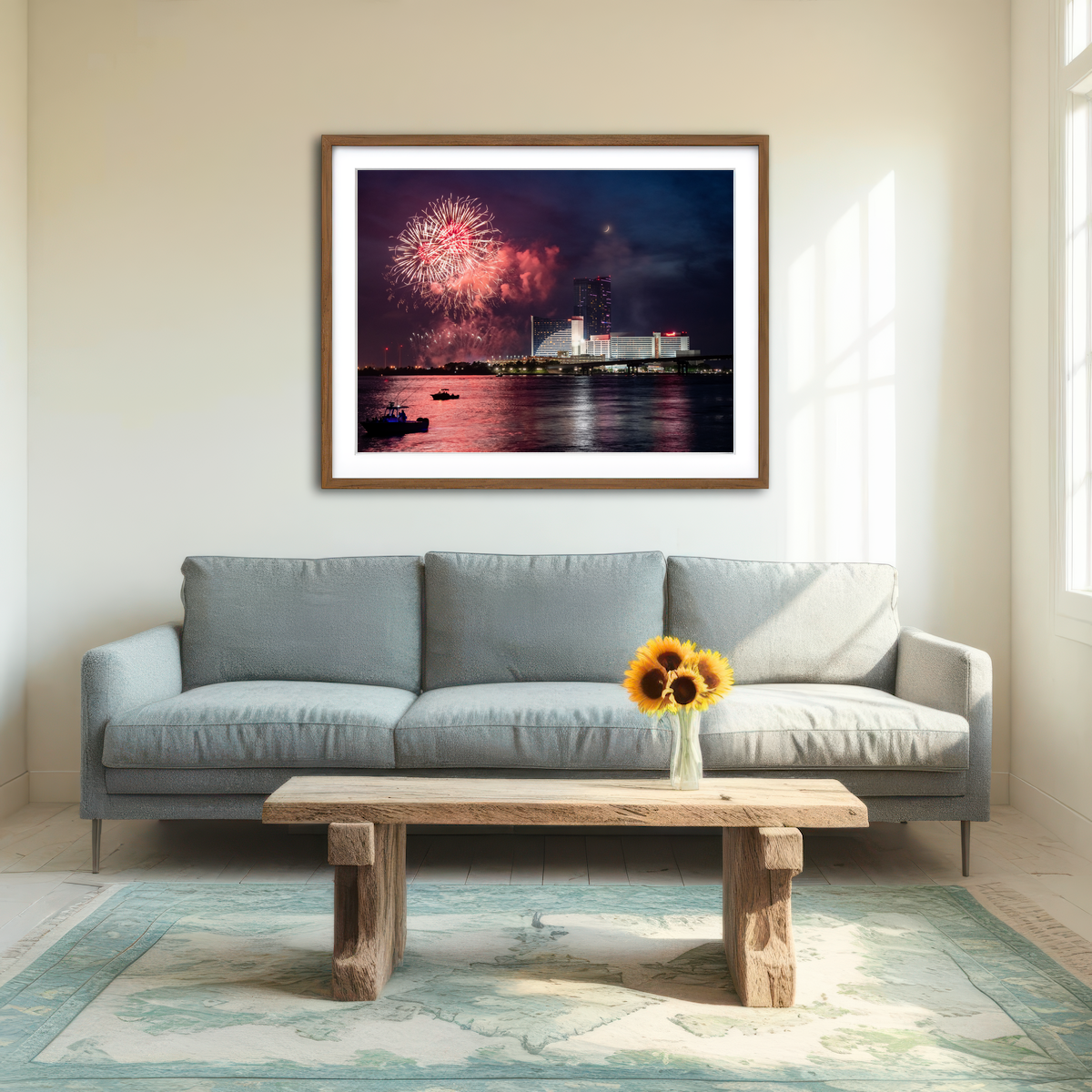 AUTO-MOCKUP ROOM | Happy 4th Wall Art