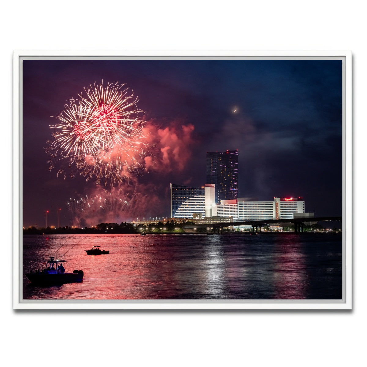 AUTO-MOCKUP WHITE | Happy 4th | 1 Piece | White Framed Canvas | group=4x3