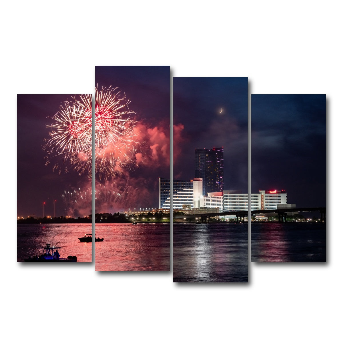 AUTO-MOCKUP WHITE | Happy 4th | 4 Piece | Gallery Wrap Canvas | group=4_normal