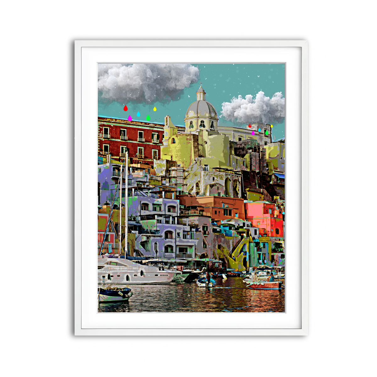 Framed Print 3x4 White