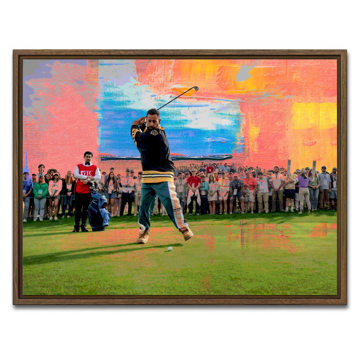 AUTO-MOCKUP WHITE | Happy Gilmore 2 | 1 Piece | Walnut Framed Canvas | group=4x3