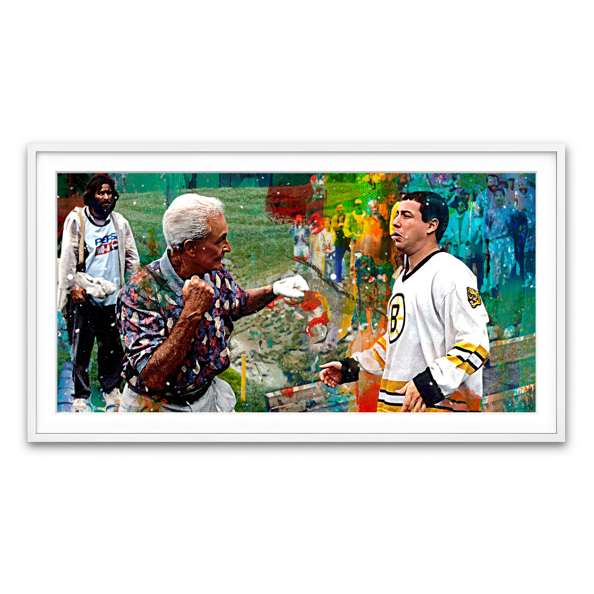 Framed Print 2x1 White