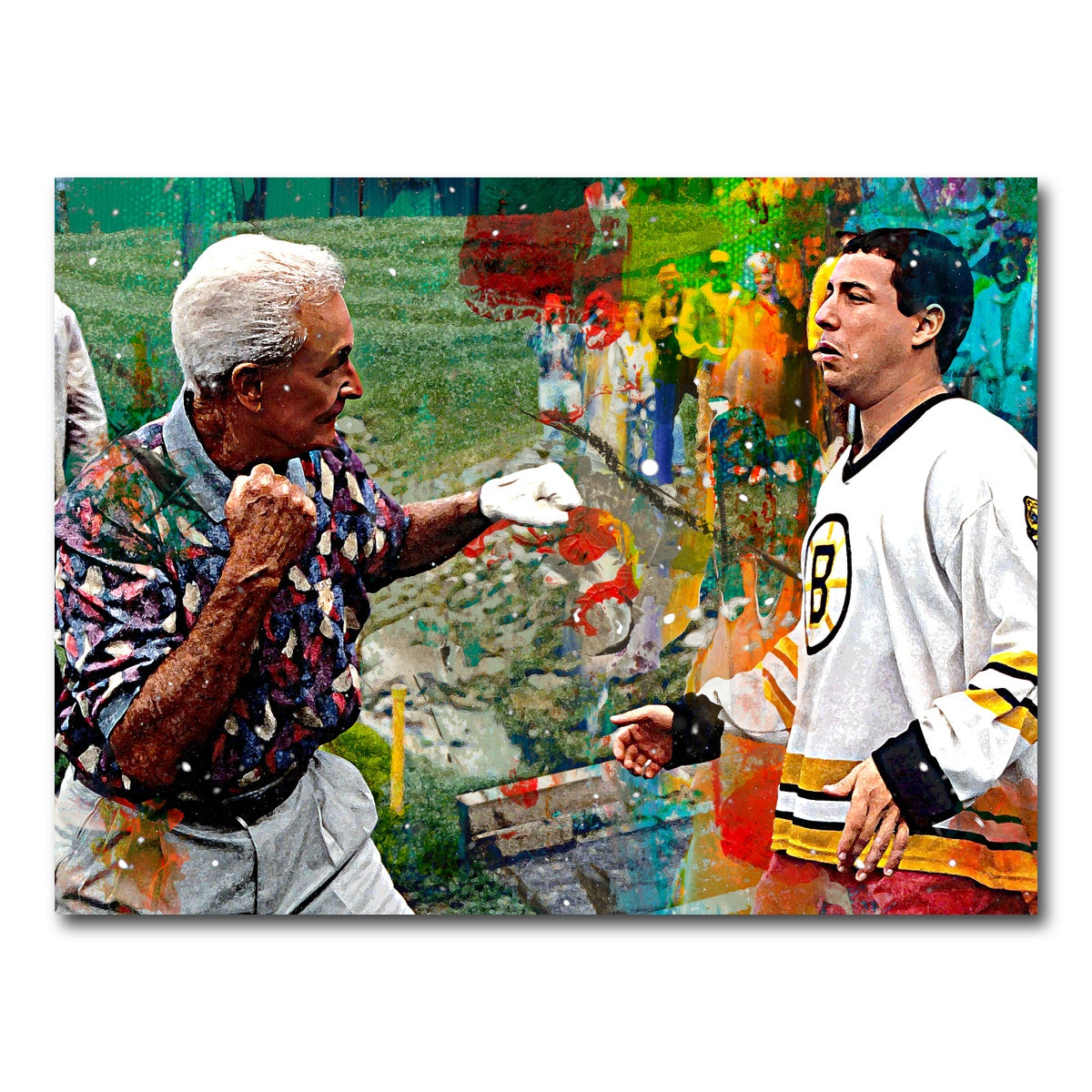 AUTO-MOCKUP WHITE | Happy Gilmore & Bob Barker | 1 Piece | Gallery Wrap Canvas | group=4x3