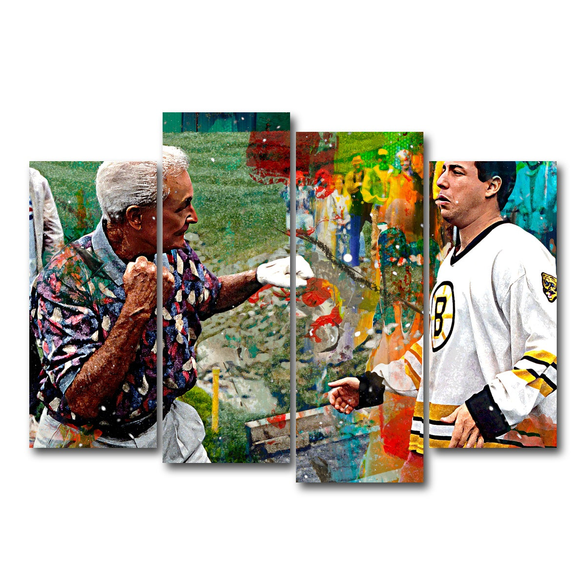 AUTO-MOCKUP WHITE | Happy Gilmore & Bob Barker | 4 Piece | Gallery Wrap Canvas | group=4_normal
