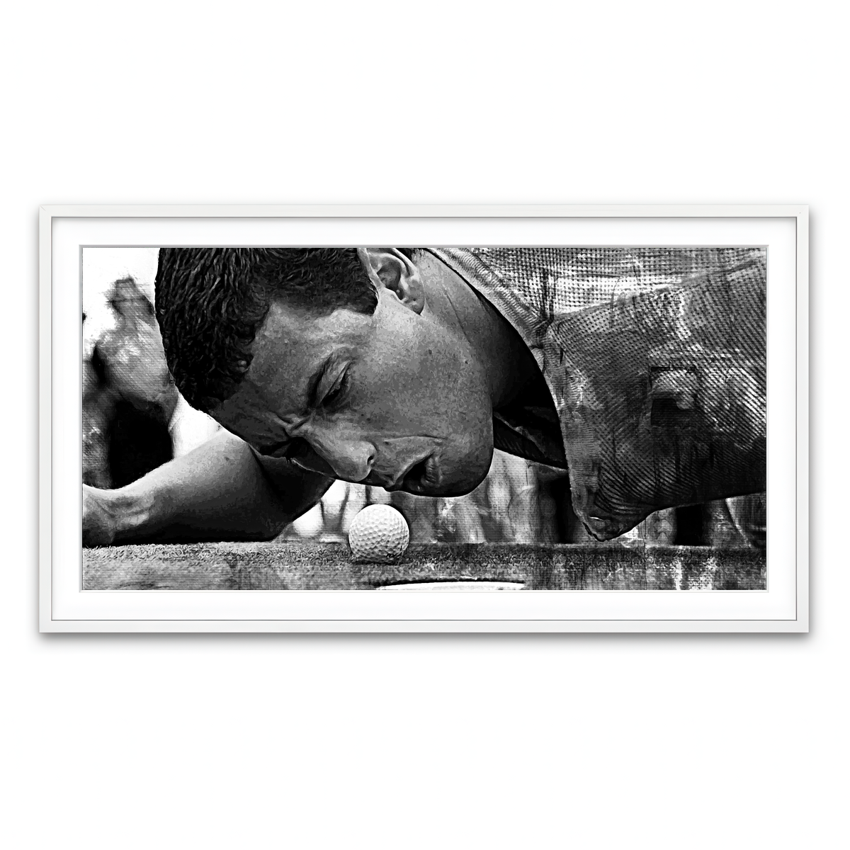 Framed Print 2x1 White