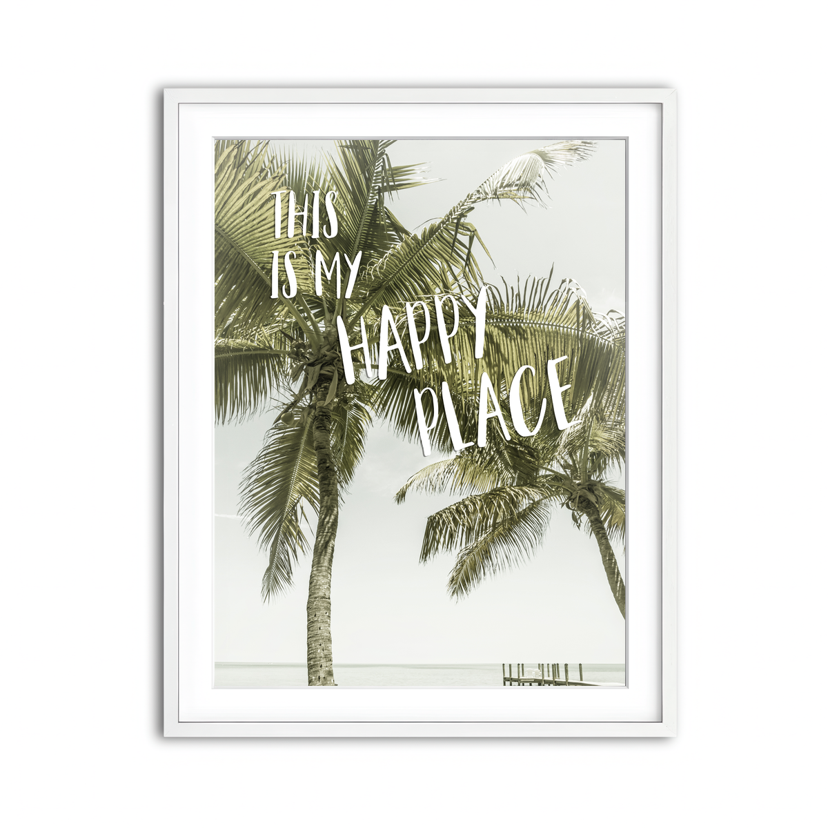 Framed Print 3x4 White
