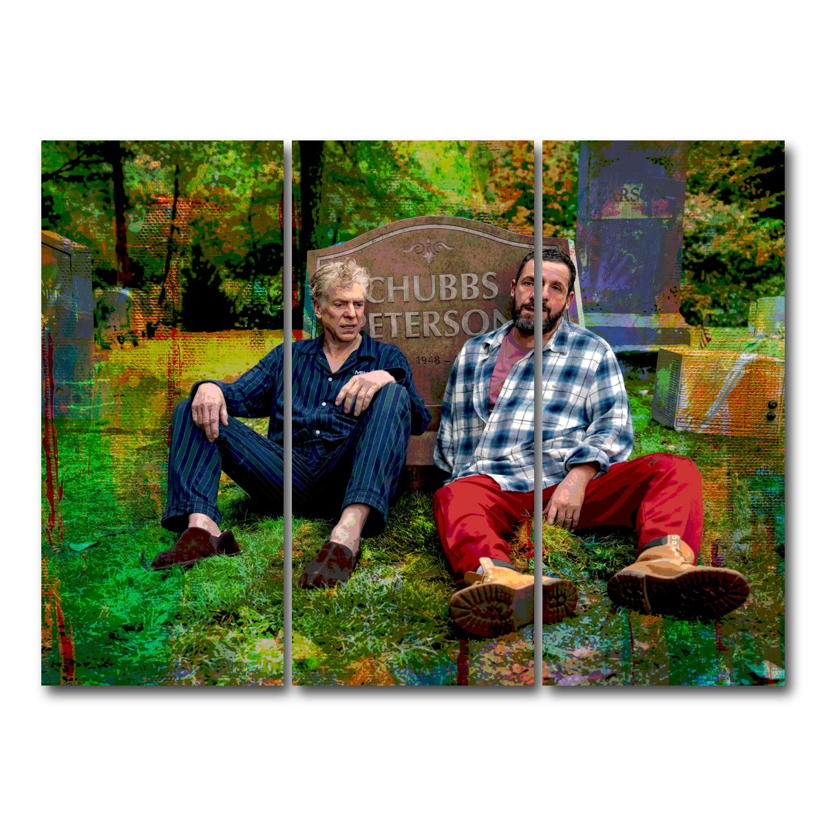 AUTO-MOCKUP WHITE | Happy & Shooter Reunion | 3 Piece | Gallery Wrap Canvas | group=8x18