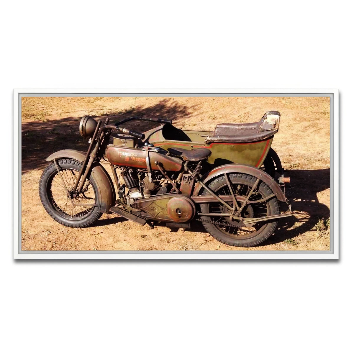 AUTO-MOCKUP WHITE | Harley Davidson 1919 | 1 Piece | White Framed Canvas | group=2x1