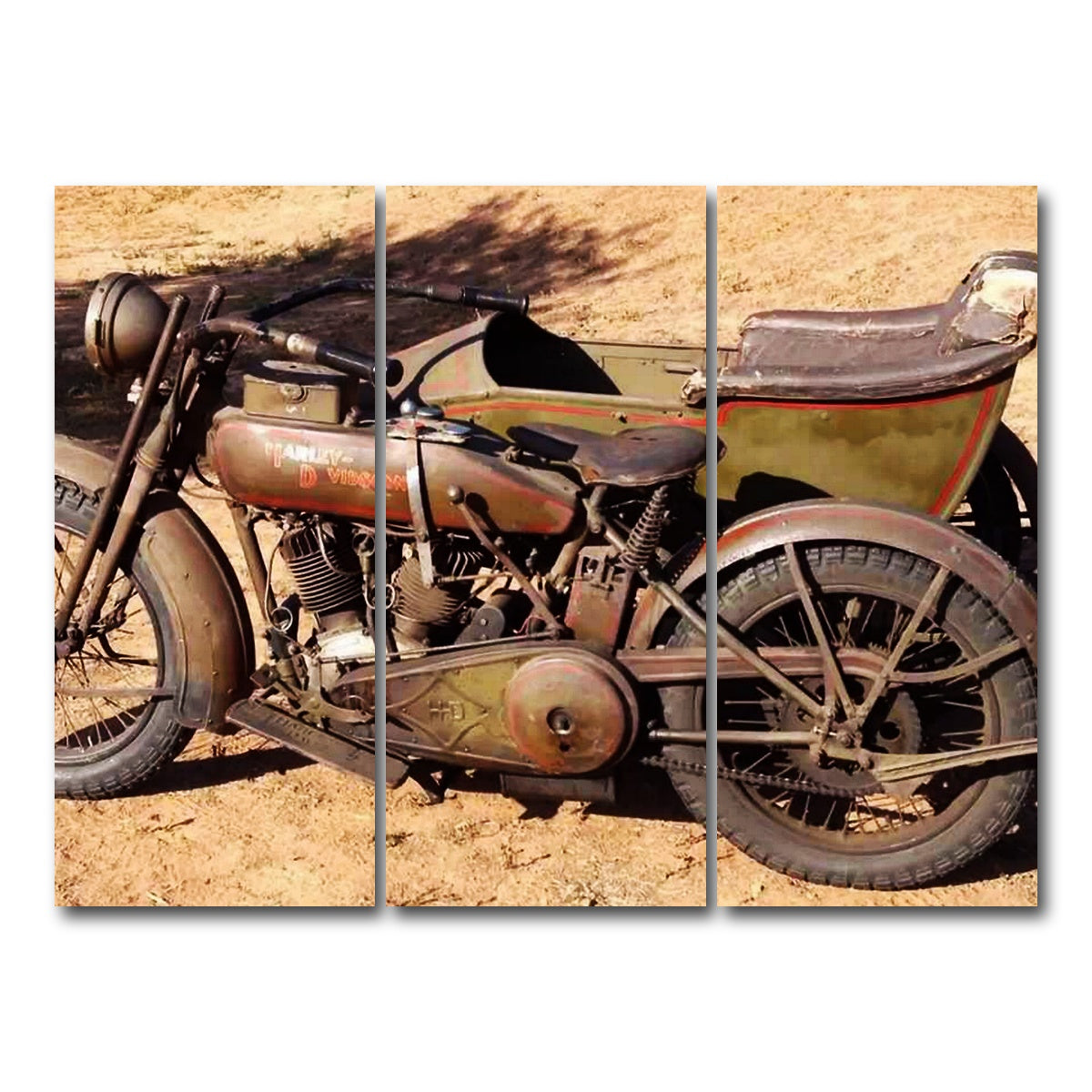 AUTO-MOCKUP WHITE | Harley Davidson 1919 | 3 Piece | Gallery Wrap Canvas | group=8x18