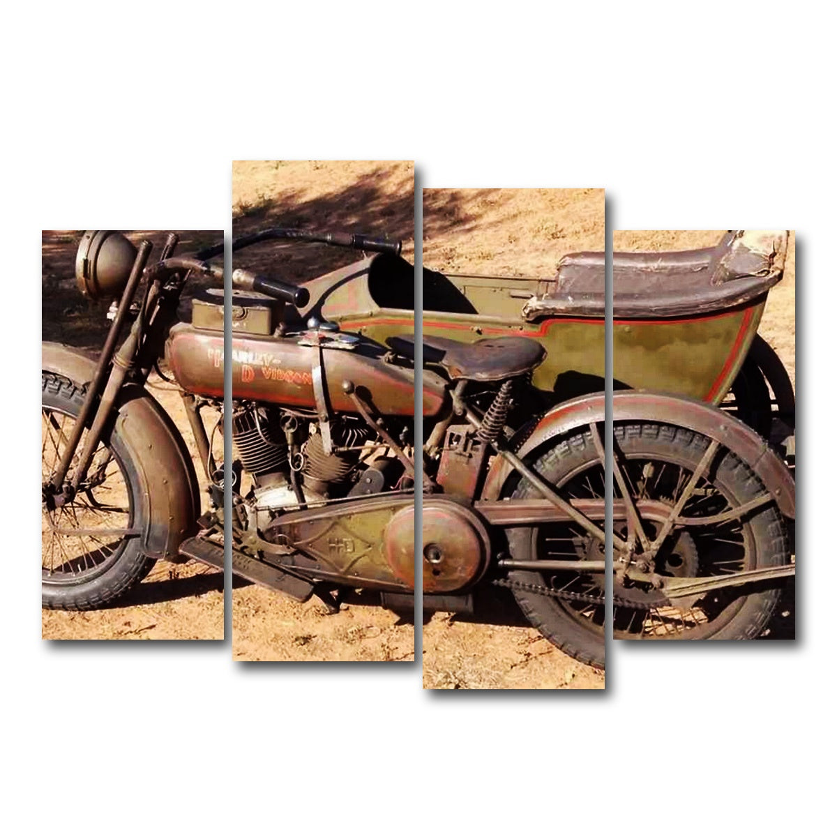 AUTO-MOCKUP WHITE | Harley Davidson 1919 | 4 Piece | Gallery Wrap Canvas | group=4_normal