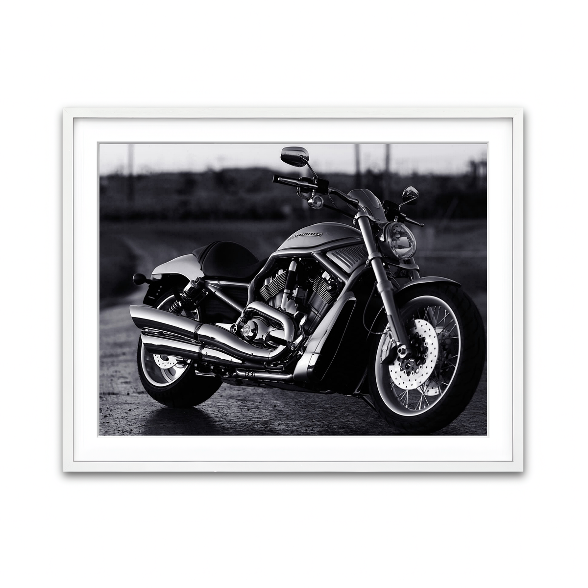 Framed Print 4x3 White