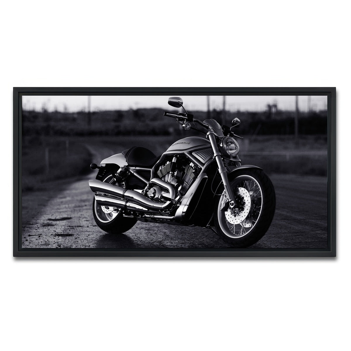 AUTO-MOCKUP WHITE | Harley Davidson | 1 Piece | Black Framed Canvas | group=2x1