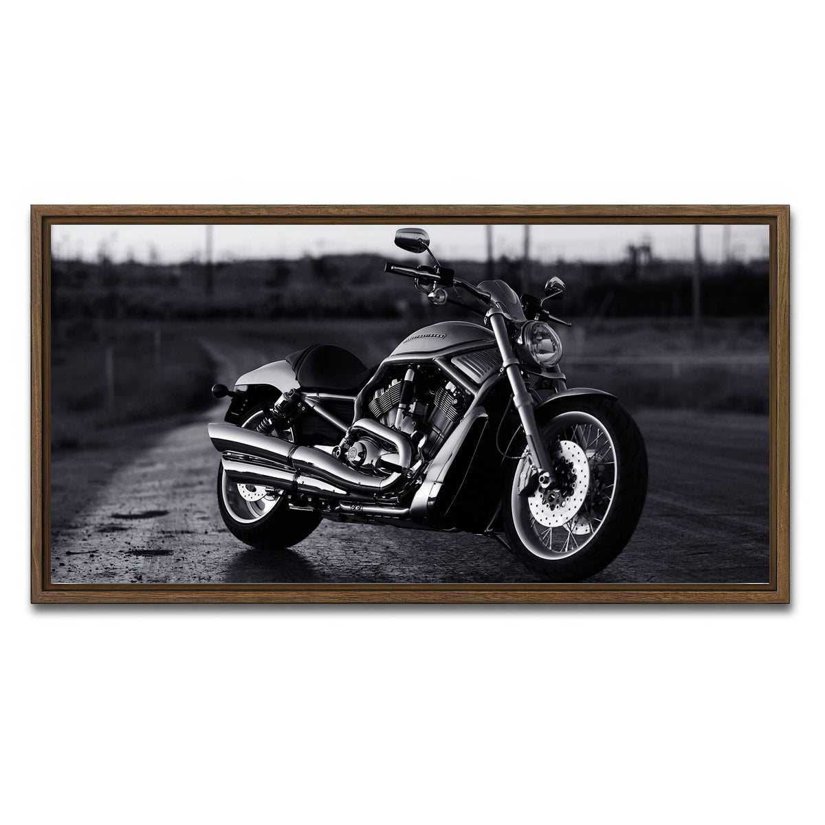 AUTO-MOCKUP WHITE | Harley Davidson | 1 Piece | Walnut Framed Canvas | group=2x1