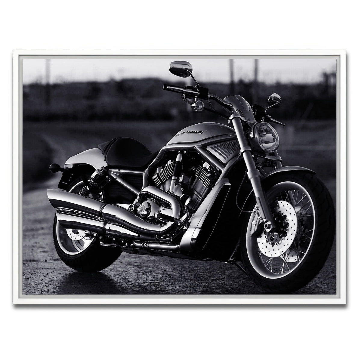 AUTO-MOCKUP WHITE | Harley Davidson | 1 Piece | White Framed Canvas | group=4x3