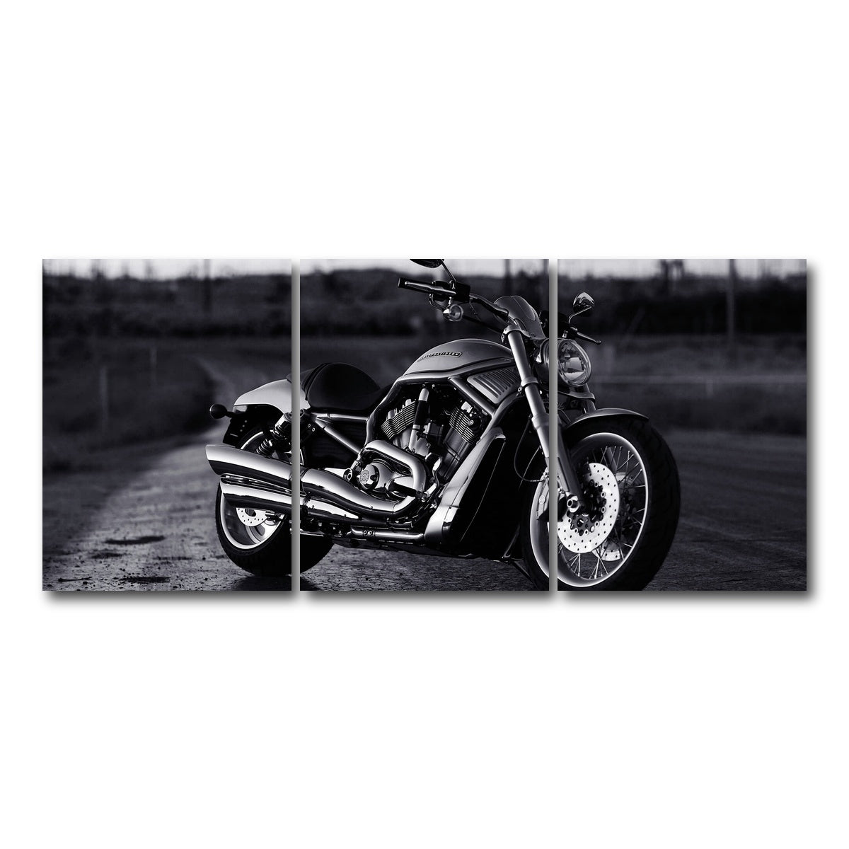 AUTO-MOCKUP WHITE | Harley Davidson | 3 Piece | Gallery Wrap Canvas | group=18x24