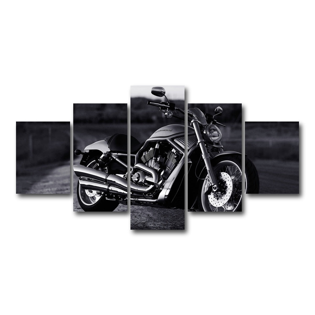 AUTO-MOCKUP WHITE | Harley Davidson | 5 Piece | Gallery Wrap Canvas | group=5_short