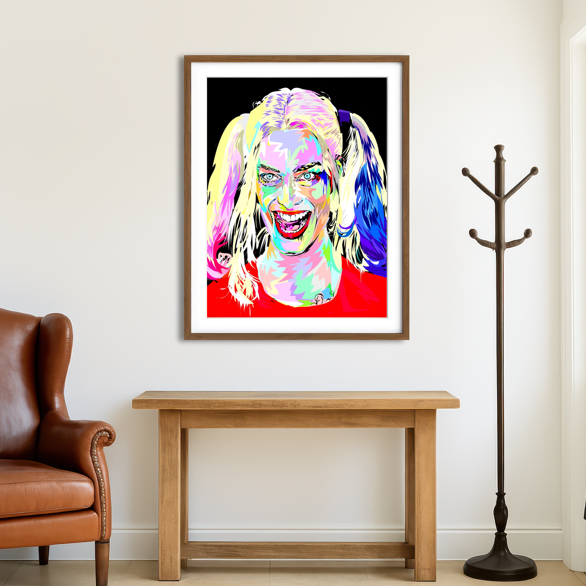 AUTO-MOCKUP ROOM | Harley Quinn Colors Wall Art