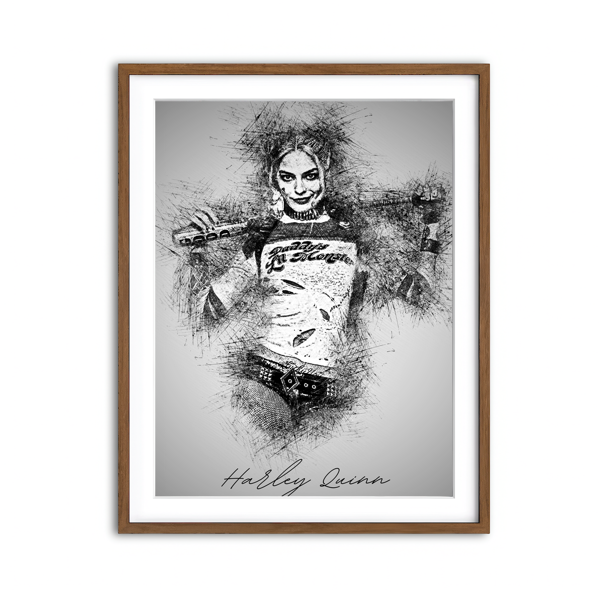 Framed Print 3x4 Walnut