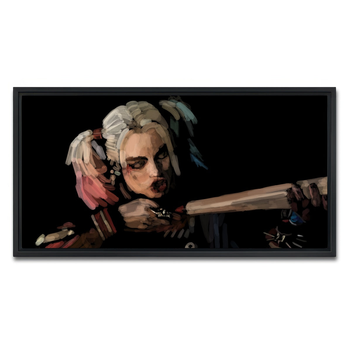 AUTO-MOCKUP WHITE | Harley Quinn | 1 Piece | Black Framed Canvas | group=2x1