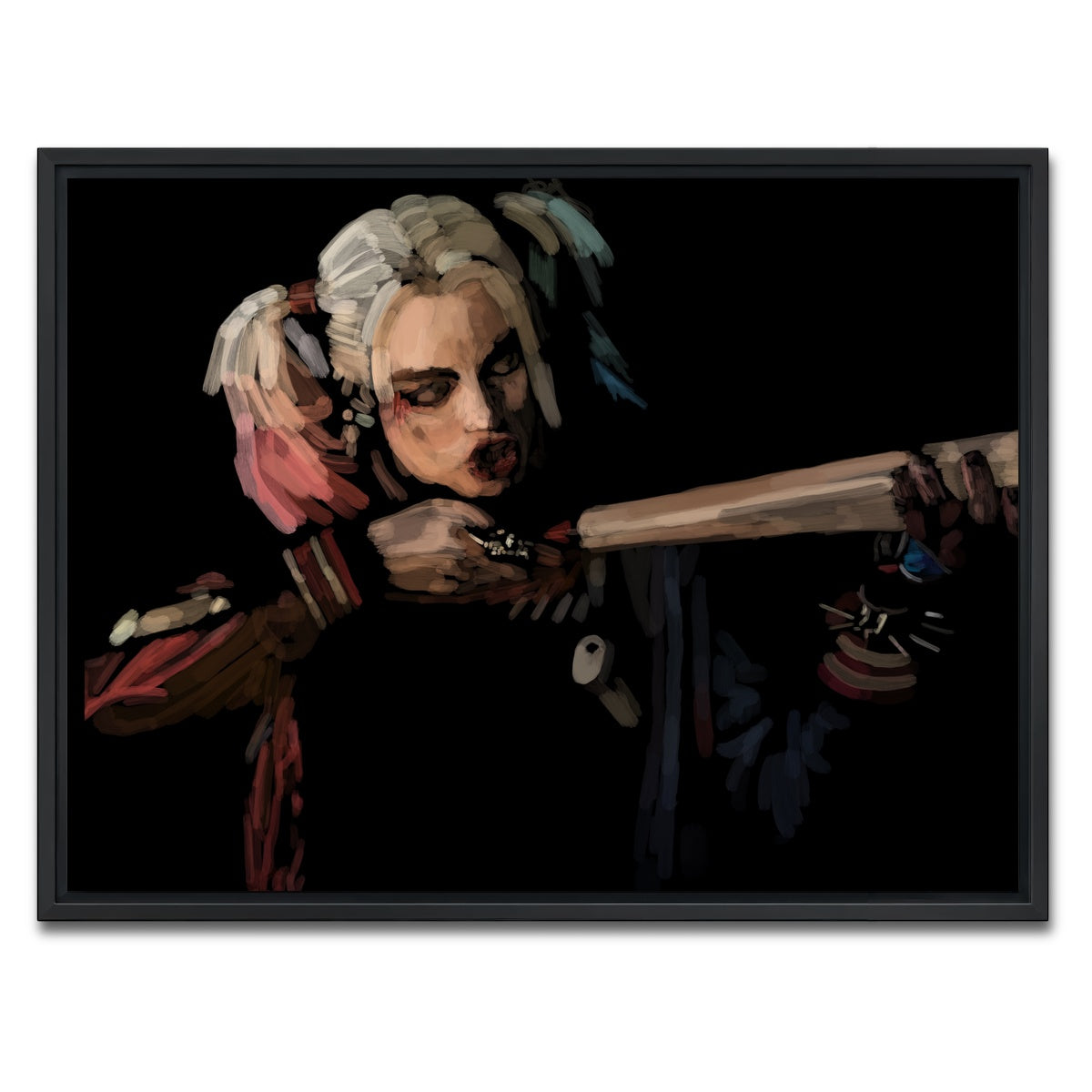 AUTO-MOCKUP WHITE | Harley Quinn | 1 Piece | Black Framed Canvas | group=4x3