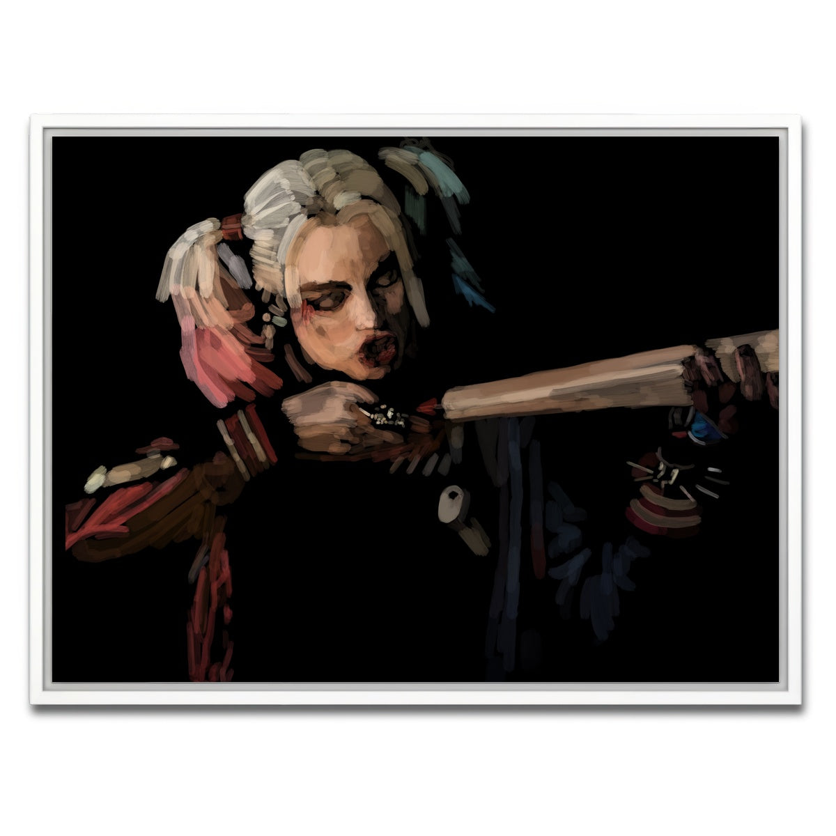 AUTO-MOCKUP WHITE | Harley Quinn | 1 Piece | White Framed Canvas | group=4x3