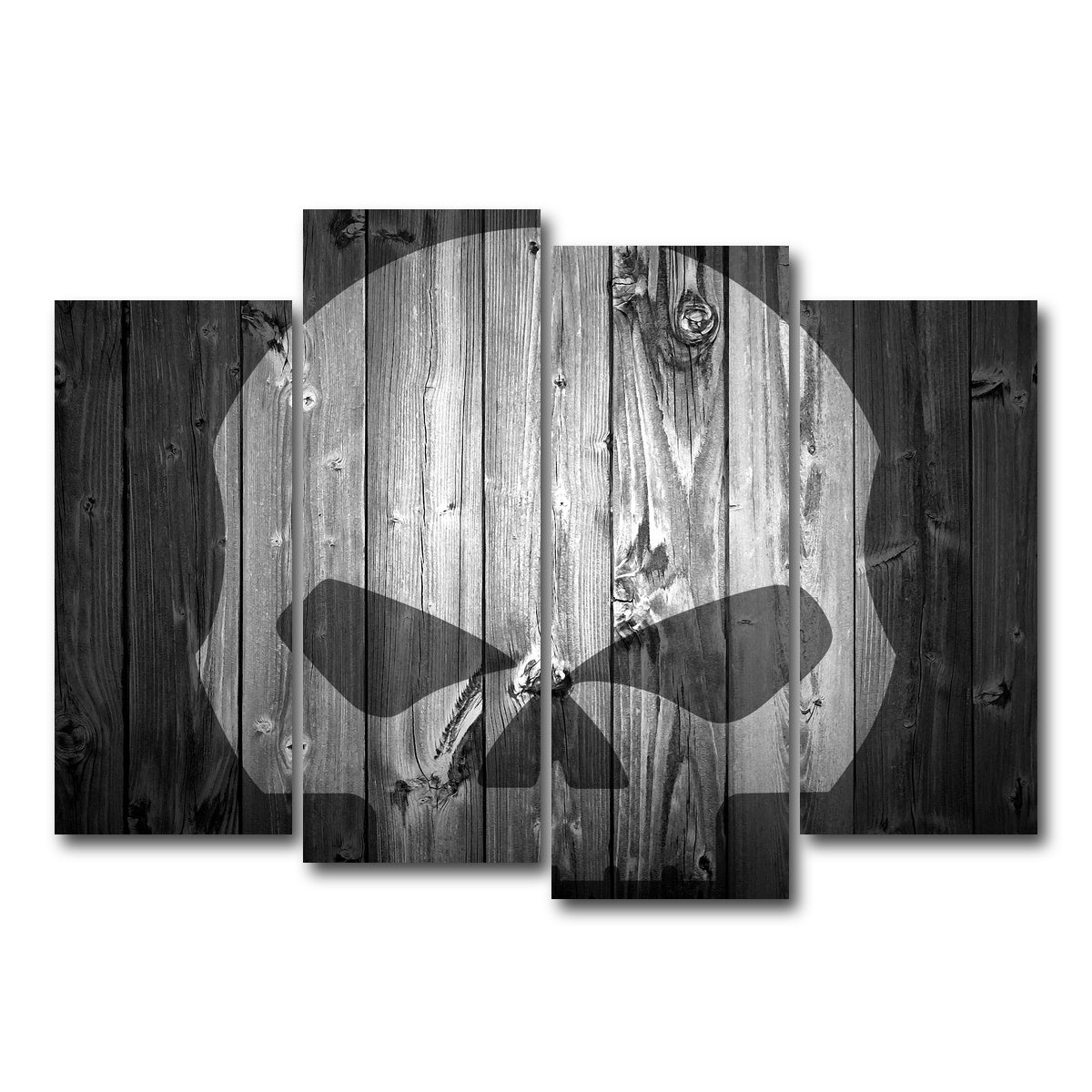 AUTO-MOCKUP WHITE | Harley Skull | 4 Piece | Gallery Wrap Canvas | group=4_normal