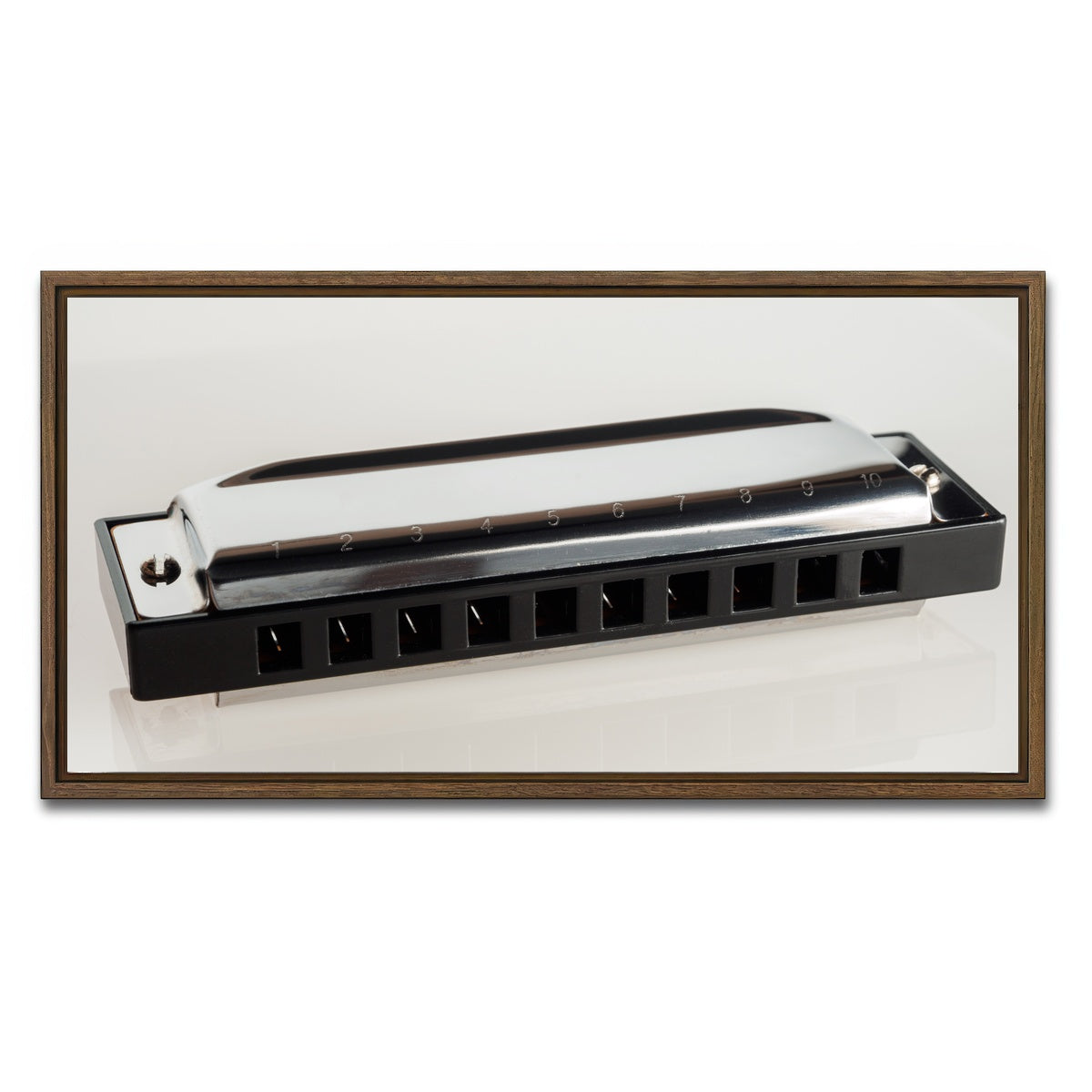 AUTO-MOCKUP WHITE | Harmonica | 1 Piece | Walnut Framed Canvas | group=2x1