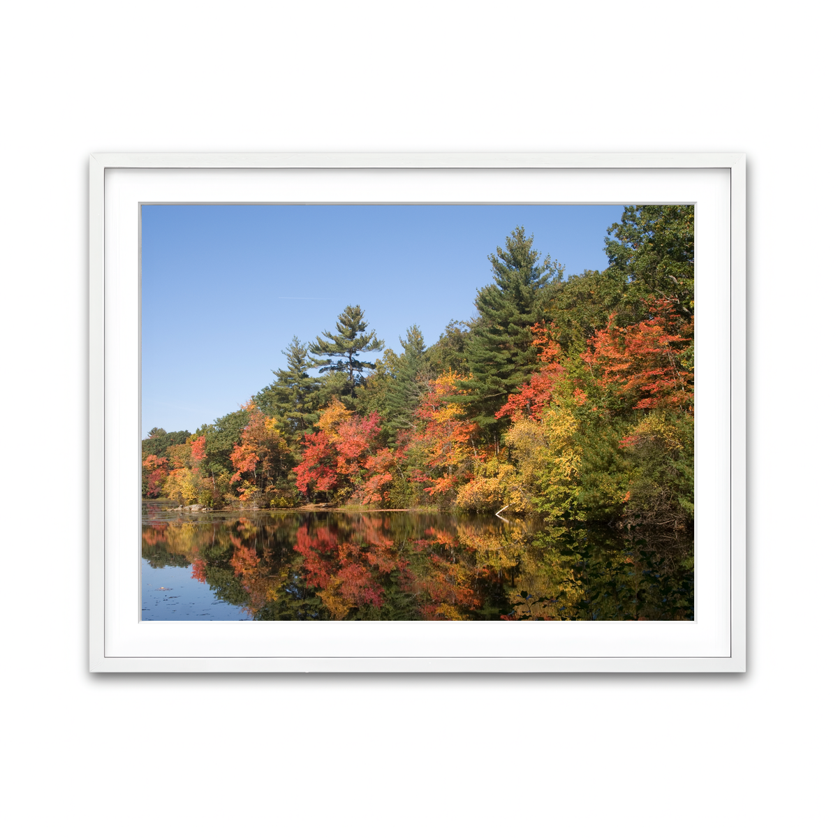 Framed Print 4x3 White