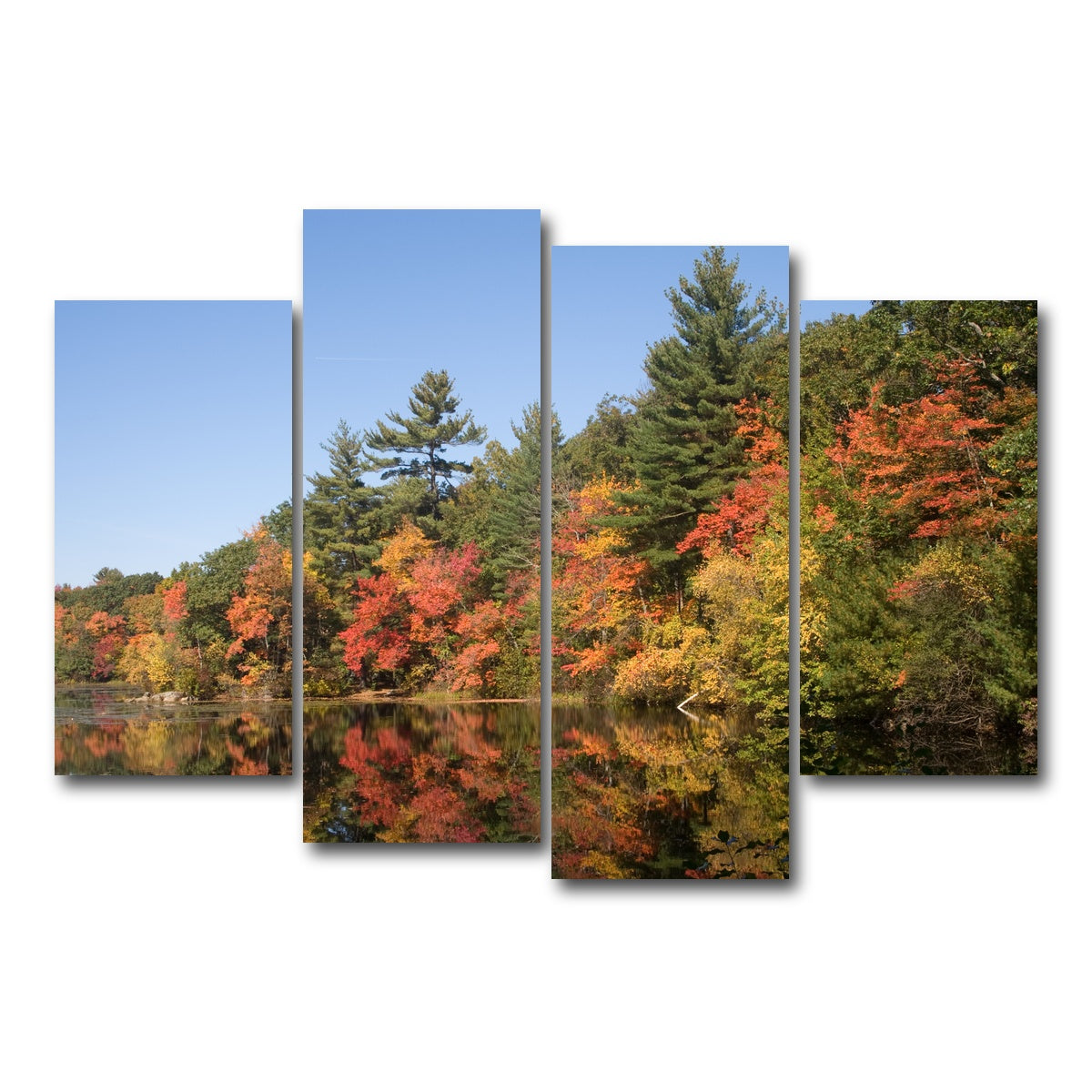AUTO-MOCKUP WHITE | Harold Parker State Park | 4 Piece | Gallery Wrap Canvas | group=4_short