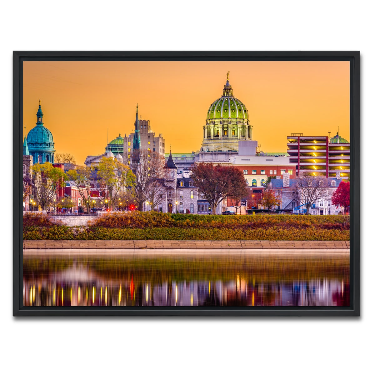 AUTO-MOCKUP WHITE | Harrisburg | 1 Piece | Black Framed Canvas | group=4x3