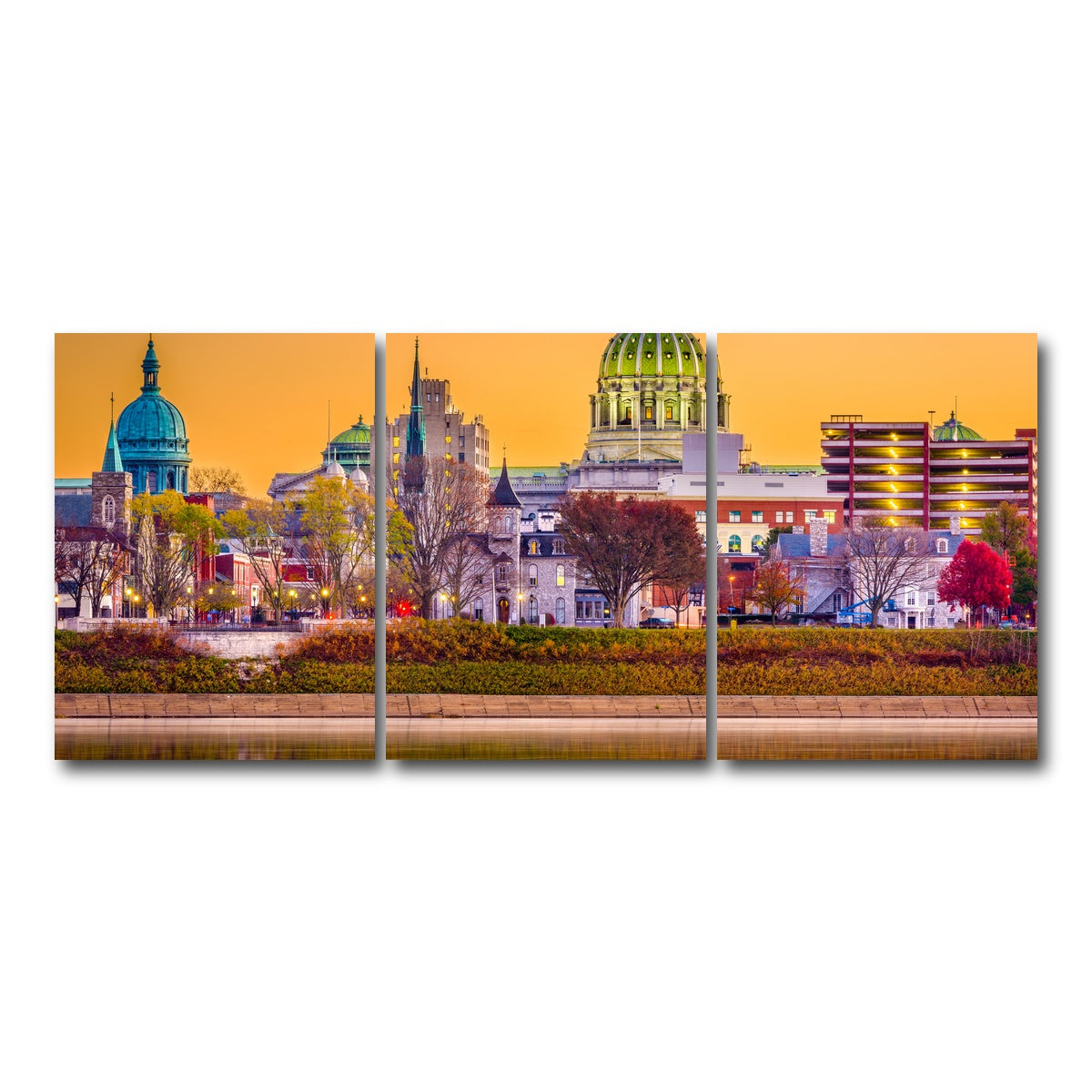AUTO-MOCKUP WHITE | Harrisburg | 3 Piece | Gallery Wrap Canvas | group=18x24