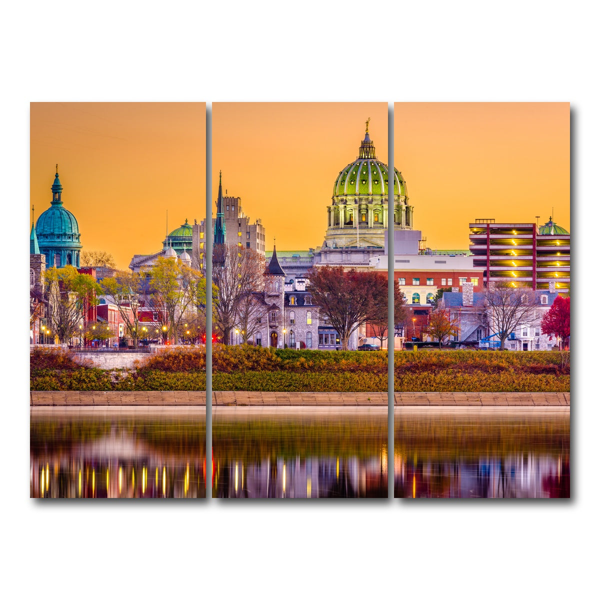 AUTO-MOCKUP WHITE | Harrisburg | 3 Piece | Gallery Wrap Canvas | group=8x18